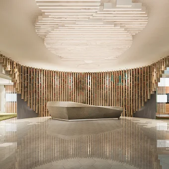 Grand Double Height Entrance Lobby